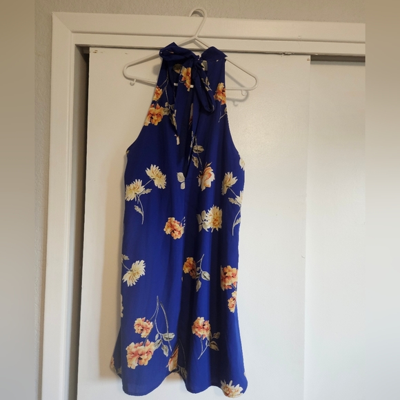 Lulu’s Darling Dearest floral swing dress large - Picture 2 of 2